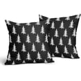 thumbnail image 2 of Christmas Tree Pillow Covers 18x18 Set of 2 Red Xmas Rustic Style Winter Print Decorative Outdoor Pillowcases Farmhouse Vintage Holiday Decorations Throw Cushion Case Decor for Couch Sofa Bed, 2 of 6