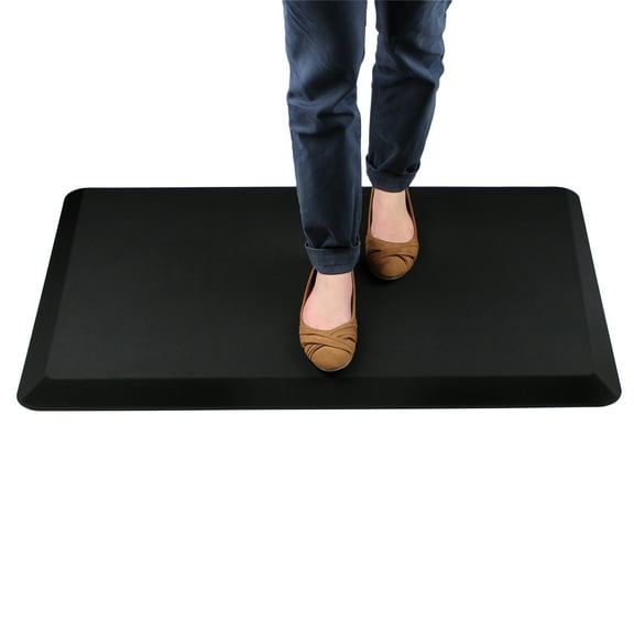 Floortex® Black Standing Comfort Mat - 20 x 32"