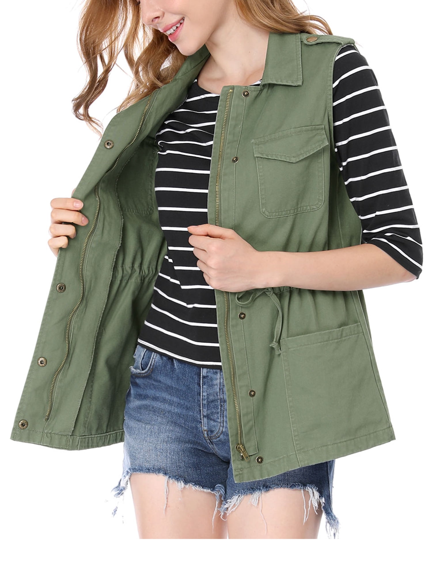 Unique Bargains Women's Drawstring 