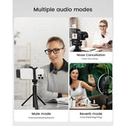 Wireless Lavalier Microphone, Portable Mic Lavalier Microphone for iPhone/Android/Camera, Mini Mic Lavalier Microphone Noise Reduction Mini Mics for Youtube Podcast Interview Vlog Livestreaming