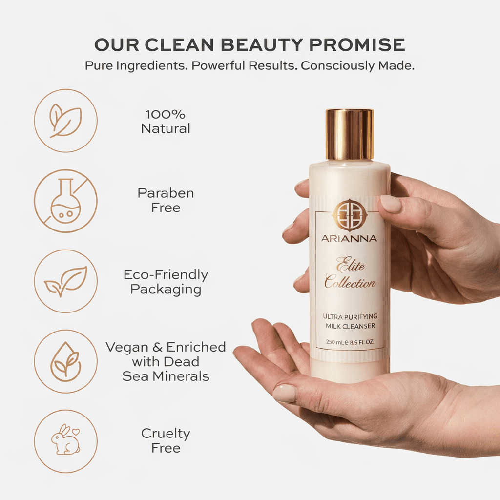 Arianna Skincare Milk Cleanser, Ultra Purifying Moisturizing Face Wash, 8.7 fl oz