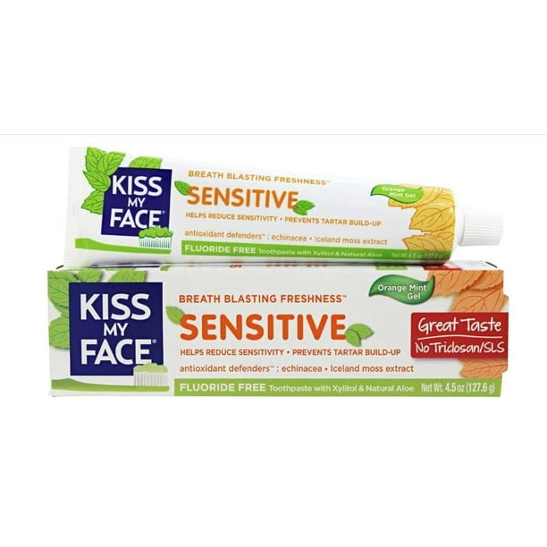Kiss My Face Sensitive FluorideFree Natural Aloe Toothpaste Gel with