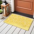 thumbnail image 4 of Lovely Lemon Front Door Rugs 2x3 ft Simple Yellow Fruit Slices Pastoral Botanical Small Rug for Entryway Non Slip Washable Bathroom Door Mat Absorbent Floor Mat for Indoor Entrance, 4 of 9