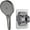 Grey suit A, variant on Hand-held Pressurized Shower Head, Ultra-powerful Water Outlet Shower with Large Panel