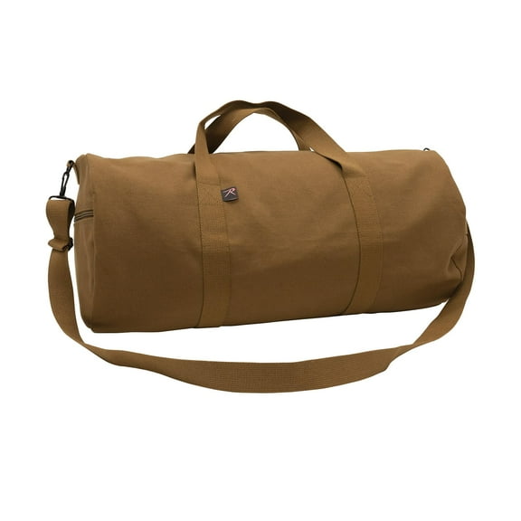 Rothco 23604 Canvas Shoulder Duffle Bag, Work Brown - 19 in.