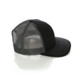 thumbnail image 2 of Structured Trucker Mesh Hat Custom Colors Letter D Initial Baseball Mid Profile (Black Charcoal White Red), 2 of 4