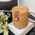 thumbnail image 3 of Handwoven Crossbody Bag Adjustable Women Handbags for Daily Leisure (Bucket), 3 of 9