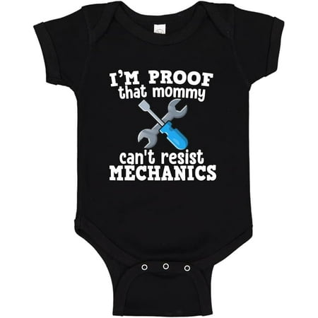 

I m Proof My Mommy Can t Resist Mechanics Baby One Piece Or Toddler T-Shirt for Mechanic Daddy