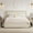 Beige, variant on VECELO Full Bed Frame with 4 Storage Drawers (Wheeled) and Tufted Upholstered Adjustable Headboard Platform Bed, Beige