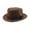 Brown, variant on Bucket Hats Bucket Style Uni Wool Fedora Hat with Classic Flat Top French- Cap Ideal for Oktoberfest Celebrations Brown