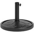 thumbnail image 1 of Outsunny Base de Parasol de Patio, Support de Parasol Extérieur en Résine de 26 Lb, Noir, 1 of 10