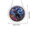 thumbnail image 4 of Halloween Acrylic Puzzle Suncatcher - 8 Inch Stained Glass Window Hanging Ornament for Car Halloween Tree Porch Patio Decor Spooky Gift, 4 of 8