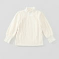 thumbnail image 2 of Posijego Girls Lace Mock Turtleneck Blouse Basic Long Sleeve T-Shirt for Little Girls Fashion Clothes, 2 of 7