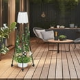 thumbnail image 4 of Xihbxyly Lámpara Solar de Pie, Luz Rgb con Degradado, Macetero Impermeable para Exterior, Estructura de Hierro Resistente, Energía Solar Ecológica, Fácil Montaje, Decoración para Jardín y Patio, 107,, 4 of 7