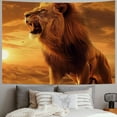 thumbnail image 2 of Orinice Lion Desert Sunset Tapestry Wall Hanging Unique Style Graphic Tapestries Home Decor Art for Living Room Bedroom 60x50inch, 2 of 6