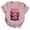 Pink, variant on Dolly Shirt for Women Butterfly Portrait Graphic Tee Country Music T Shirt Short Sleeve Crew Neck Casual Western Top