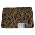 thumbnail image 2 of Mohawk Cloud Luxurious Memory Foam Brown Zebra Bath Mat Skid Resistant Throw Rug, 2 of 2