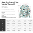 thumbnail image 6 of Goofa Colorful Dog Printed Women's UPF 50+ Sun Protection Hoodie Jacket Lightweight Long Sleeve Sun Shirt for Women with Pocket Hiking Outdoor-Small, 6 of 9