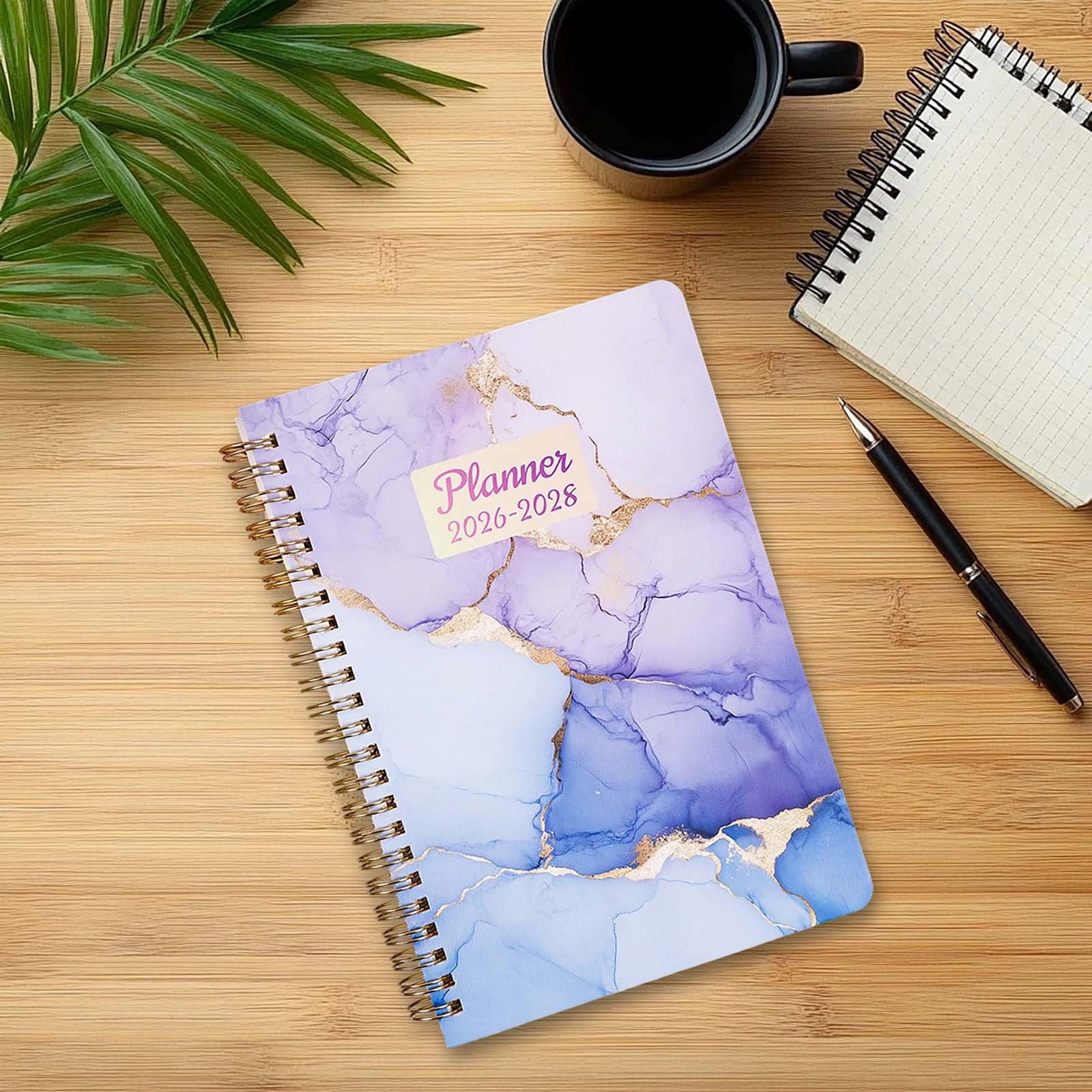 2026-2028 Planner Weekly Monthly Calendar Notebook 3 Yr Spiral Agenda for Goal Tracking Schedule Planning Office School Study Meeting Project Management Productivity Organizer Back to School Planner