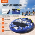 thumbnail image 2 of VEVOR Towable Tube for Boating, 1-2 Riders Inflatable Boat Tubes and Towables, 340 lbs, 51.8" Round Water Sport Towable Tube, 2 of 9