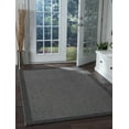 thumbnail image 5 of Tayse Serenity Area Rug SRN1018 Modern Charcoal Bordered Rows 9' 3'' x 12' 3'' Rectangle, 5 of 6