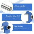 thumbnail image 3 of Biscuit Jointer Router Bit 1/4 Inch Shank Woodworking Slot Cutter Alloy (multicolor ), 3 of 8