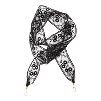Unique Bargains 1 Pc Headband Pendants Lace Hairband for Women Black