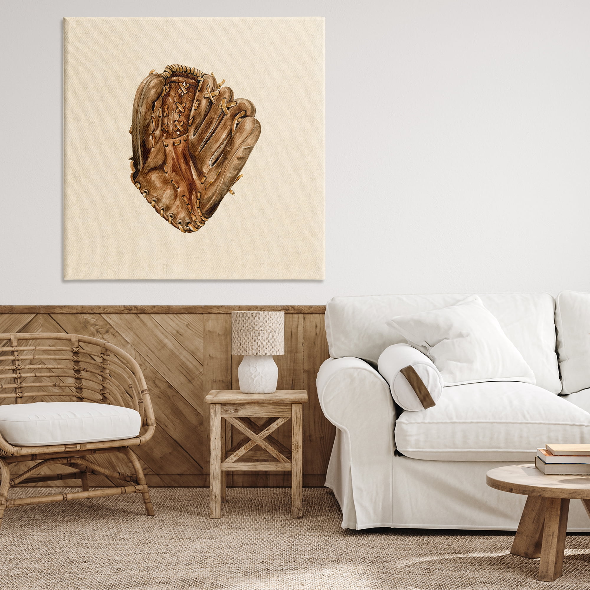 Stupell Industries All Star Baseball Glove Canvas Wall Art, design by Bethany Sandoval