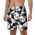 thumbnail image 2 of Uemuo Seamless Pattern Cute Panda Pattern Mens Swim Trunks Quick Dry Board Shorts with Mesh Lining, Stretch Beach Shorts Quick Dry No-Chafing Board Shorts-XX-Large, 2 of 9