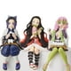 thumbnail image 2 of Anime Demon Slayer PVC figura de acción Nezuko Tanjirou Shinobu Zenitsu Hashibira Inosuke comer bolas de arroz Kimetsu No Yaiba muñeca juguetes, 2 of 4