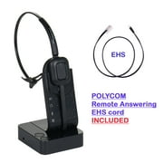 Wireless Headset Polycom VVX500, VVX600, VVX1500 with Polycom EHS Remote Answering Cord