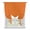 Burnt Orange, variant on Grey Tie Up Curtains for Small Windows,Adjustable Rod Pocket Valance 45 Inch Short, Modern Pure Gray Window Treatment Balloon Roman Blind Shade, 34" x 45"