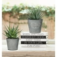 thumbnail image 6 of 4 pcs Galvanized Buckets Farmhouse Metal Bucket Dark Gray Galvanized Flower Bucket Home Indoor Outdoor Decorative Tin Planters height 3.9In/4.3In/5.1In/5.9In ﻿, 6 of 6