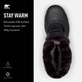 thumbnail image 4 of Botas Snow Angel de Sorel para mujer, color negro, con cordones, para invierno, 4 of 6