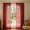 Red, variant on French Girly Floral Lace Sheer Curtain, 100% Polyester Semi Blackout Window Drape with Grommets for Bedroom Kitchen Bay Window Living Room Decor,Black