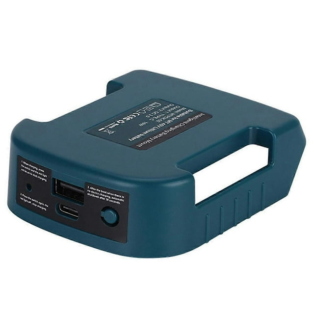 For Makita 40V Li-Ion Battery with USB with Type-C Battery Holder Charger Adapter USB Battery Adapte