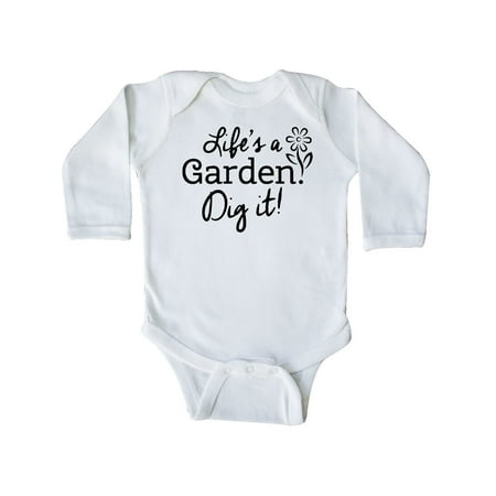 

Inktastic Life s a Garden Dig It! Gift Baby Boy or Baby Girl Long Sleeve Bodysuit