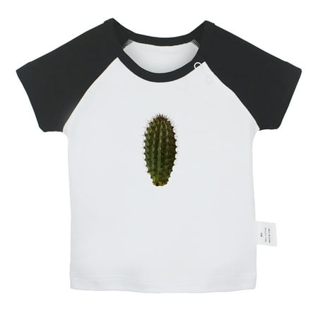

Nature Cactus Pattern T shirt For Baby Newborn Babies T-shirts Infant Tops 0-24M Kids Graphic Tees Clothing (Short Black Raglan T-shirt 18-24 Months)