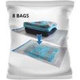 thumbnail image 1 of LAICAIW Travel Space Saver Bags (Medium to Large). Pack of 8 Bags. Roll-Up Compression Storage (No Vacuum Needed) & Packing Organizers. Perfect for Travel and Home Storage by, 1 of 6
