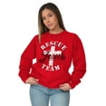thumbnail image 4 of Rescue Team Jesus Cross Christian Unisex Plus Fleece Graphic Sweatshirt Brisco Brands 2X, 4 of 5