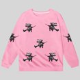 thumbnail image 4 of SJLDQY Halloween Sweatshirts for Kids Hallowmas Graphic Long Sleeve Crewneck Sweatshirt Fall Winter Lined Casual Pullover Tops, 4 of 5