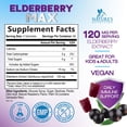 thumbnail image 3 of Elderberry Immune Support Gummies - Powerful Black Elderberry Extract Sambucus Nigra Vitamin Supplement - Natural Daily Immune Support Adults & Kids Ages 4+ Love - Delicious Berry Flavor, 120 Gummies, 3 of 10