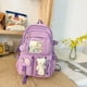 thumbnail image 1 of Mochila escolar de gran capacidad para estudiantes de secundaria, estilo coreano, estilo Harajuku, para todo tipo de ocasiones, para estudiantes de secundaria, 1 of 6
