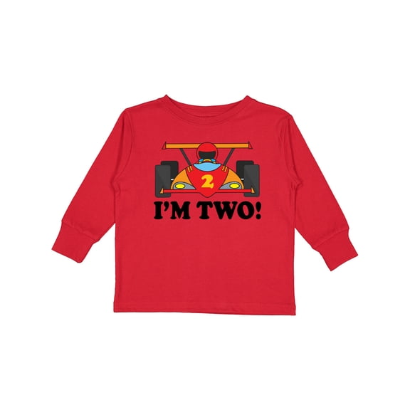 Inktastic Race Car 2nd Birthday Boys Racing Boys Long Sleeve Toddler T-Shirt