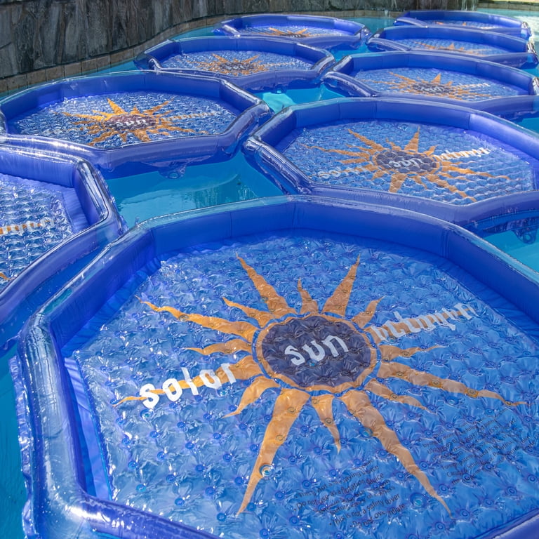 Solar Sun Rings Swimming Pool Hot Tub u0026 Spa Octagonal Heating Solar Pool  Blanket - Walmart.com