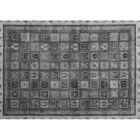 Ahgly Company Indoor Rectangle Oriental Gray Modern Area Rugs, 8' x 10'