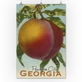 thumbnail image 3 of Peachtree City, Georgia, Georgia Peach, Vintage Lithograph (24x36 Giclee Gallery Art Print, Vivid Textured Wall Decor), 3 of 3