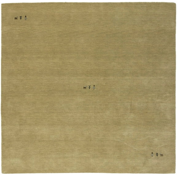 Beige Tribal 8X8 Gabbeh Modern Square Rug