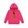 thumbnail image 5 of SERTG Children's Halloween Two-Piece Set Hooded Sweatshirt with Cute Printed +Casual Long Pants Long Sleeved Set Tops and Pants for Kids 2-13 Years(Hot Pink,12 Years), 5 of 5