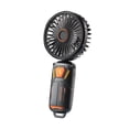 thumbnail image 4 of Ventilador portátil de mano, ventilador de mesa, recargable, plegable, compacto, 5 velocidades, digital Negro, 4 of 9